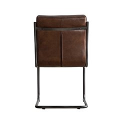 Buffalo Ribbed Leather Dining Chair  Image