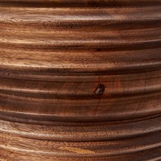 Burford Round Washed Wood Lamp and Shade Image