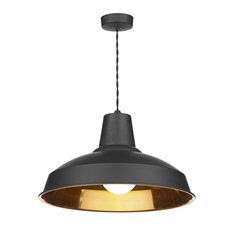 Calstock Pendant Light Black and Copper Image