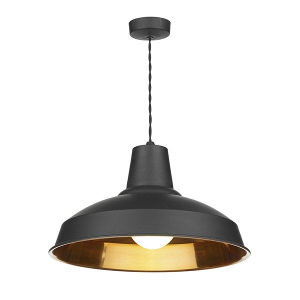 Calstock Pendant Light Black and Copper