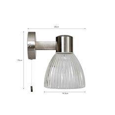 CAMPDEN GLASS BATHROOM WALL LIGHT Image