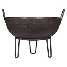Castle Old fire bowl on stand Image