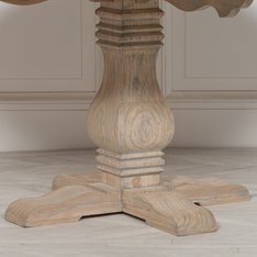 Cedar Wood Round Dining Table Image