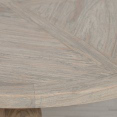 Cedar Wood Round Dining Table Image