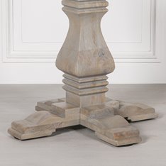 Cedar Wood Round Dining Table Image