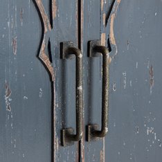 Charcoal Blue Grey gothic cabinet Image