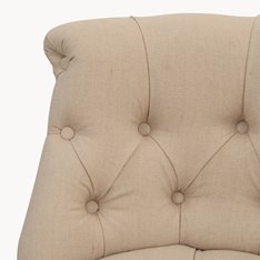 Chelsea Beige Button Scoop Chair Image