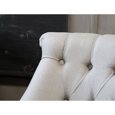 Chelsea Beige Button Scoop Chair Image
