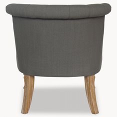 Chelsea Dark Grey Button Scoop Chair Image