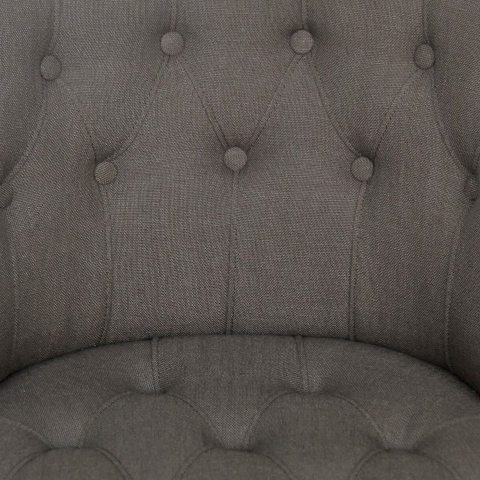 Chelsea Dark Grey Button Scoop Chair Image