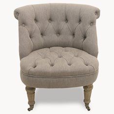 Chelsea Grey Button Scoop Chair Image