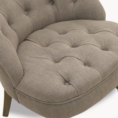 Chelsea Grey Button Scoop Chair Image