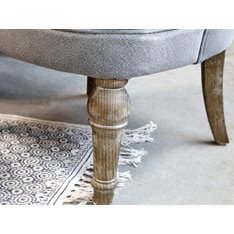 Chelsea Grey Button Scoop Chair   Image