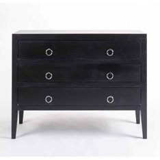 Cherwell 3 Drawer Chest of Drawers in Black Image