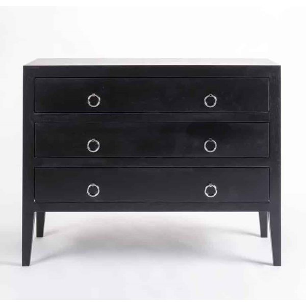Cherwell 3 Drawer Chest of Drawers in Black