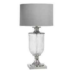 Chrome and Crystal Lamp Image