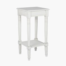 Classic Aged White Side Table Image