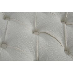 Classic Button Linen Bench Image