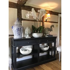 Small Classic Black Console Table Image