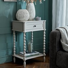 Classic New England Grey Side Table Image
