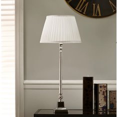 Classic Nickel Table Lamp Image