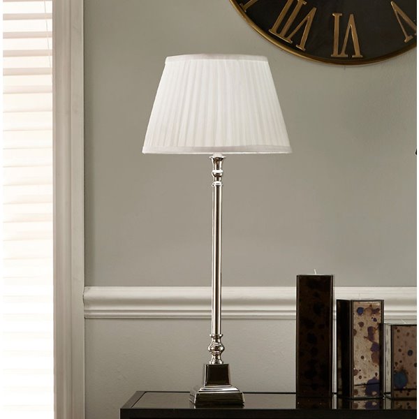 Classic Nickel Table Lamp