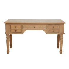 Classic Oak and Marble Top Desk Image