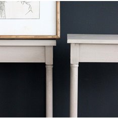Classic soft Grey Set of Side Tables Image