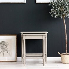 Classic soft Grey Nest of Side Tables Image
