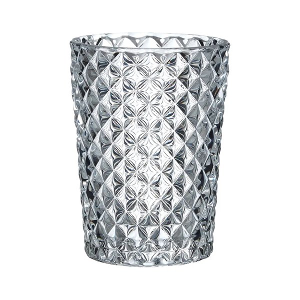 Clear Cut Glass Tumbler 