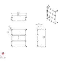 Contemporary 4 Rail Wall Towel Warmer Image
