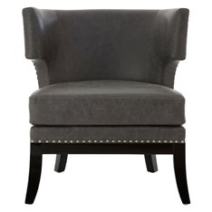 Contemporary Wingback Studded Armchair Image
