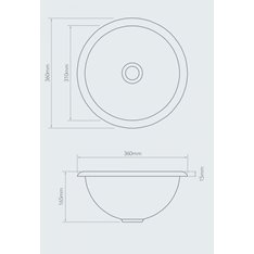 Copper Curved Edge Basin  Image