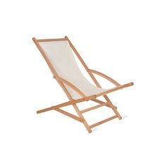 Cream Rocking Deck Chair in Beech Image