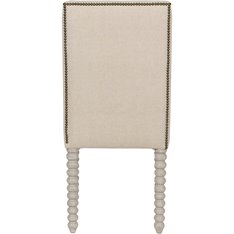 Cream Upholstered Bobbin Leg Dining Chair  Image