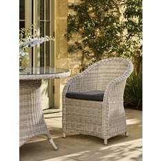 Daylesford Whitewashed Rattan Outdoor Armchair  Image