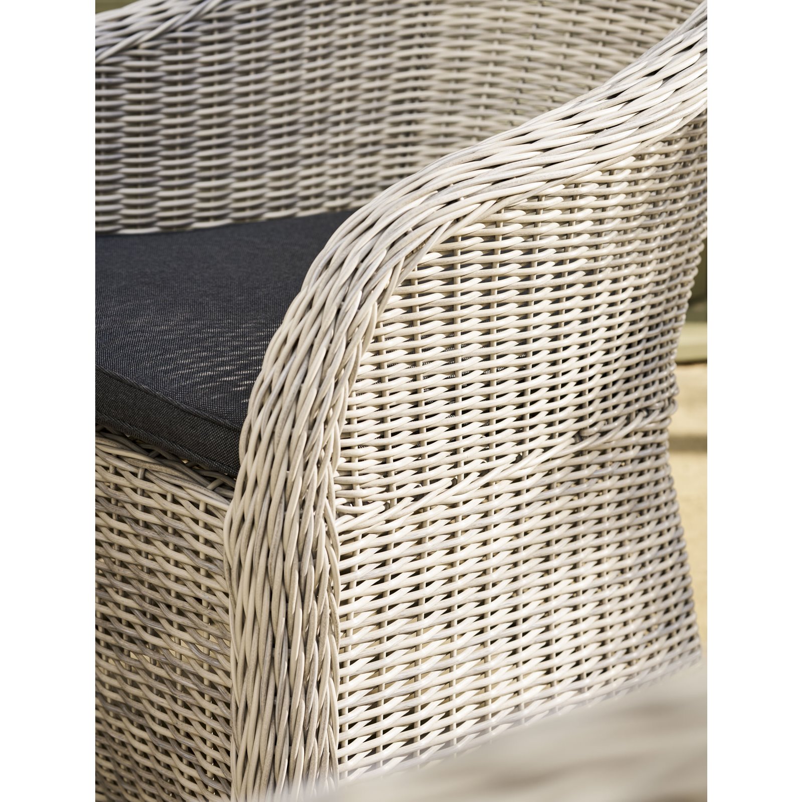 Daylesford Whitewashed Rattan Outdoor Armchair  Image
