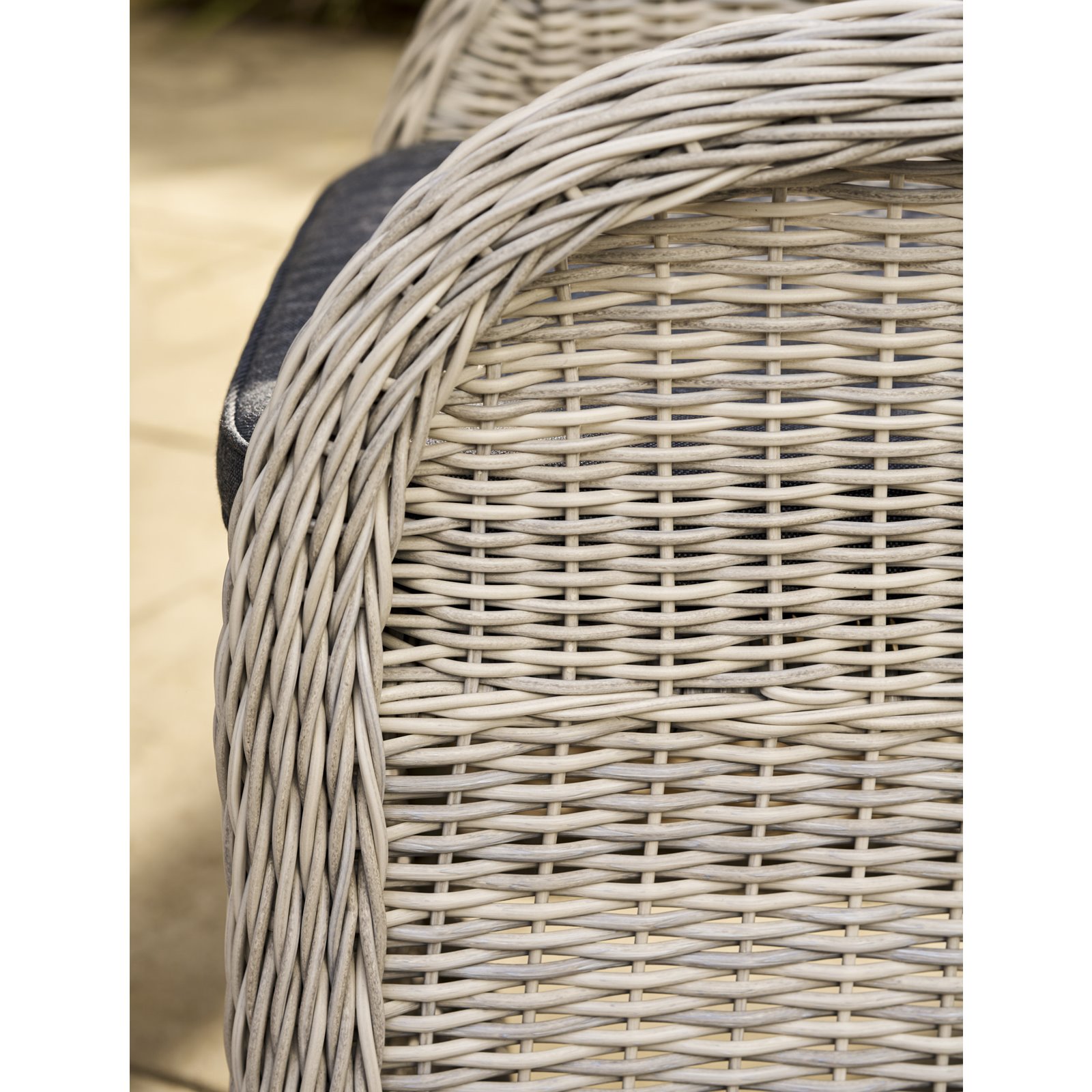 Daylesford Whitewashed Rattan Outdoor Armchair  Image