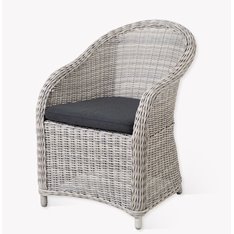 Daylesford Whitewashed Rattan Outdoor Armchair  Image