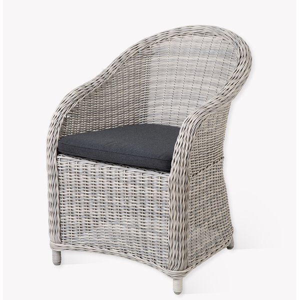 Daylesford Whitewashed Rattan Outdoor Armchair 