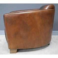 Deco Leather Armchair Image