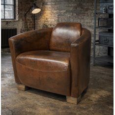 Deco Leather Armchair Image