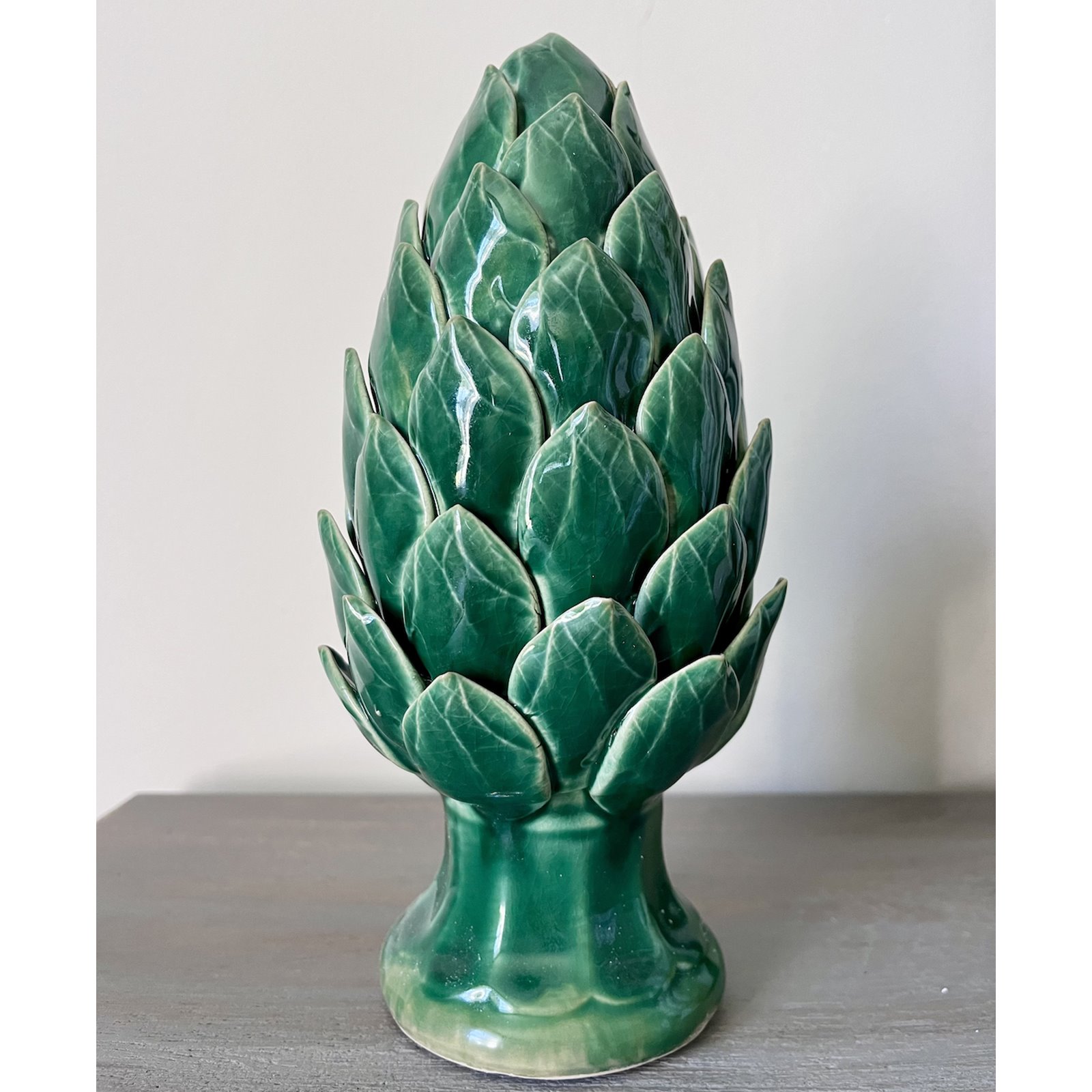 Tall Decorative Ceramic Green Artichoke  Image