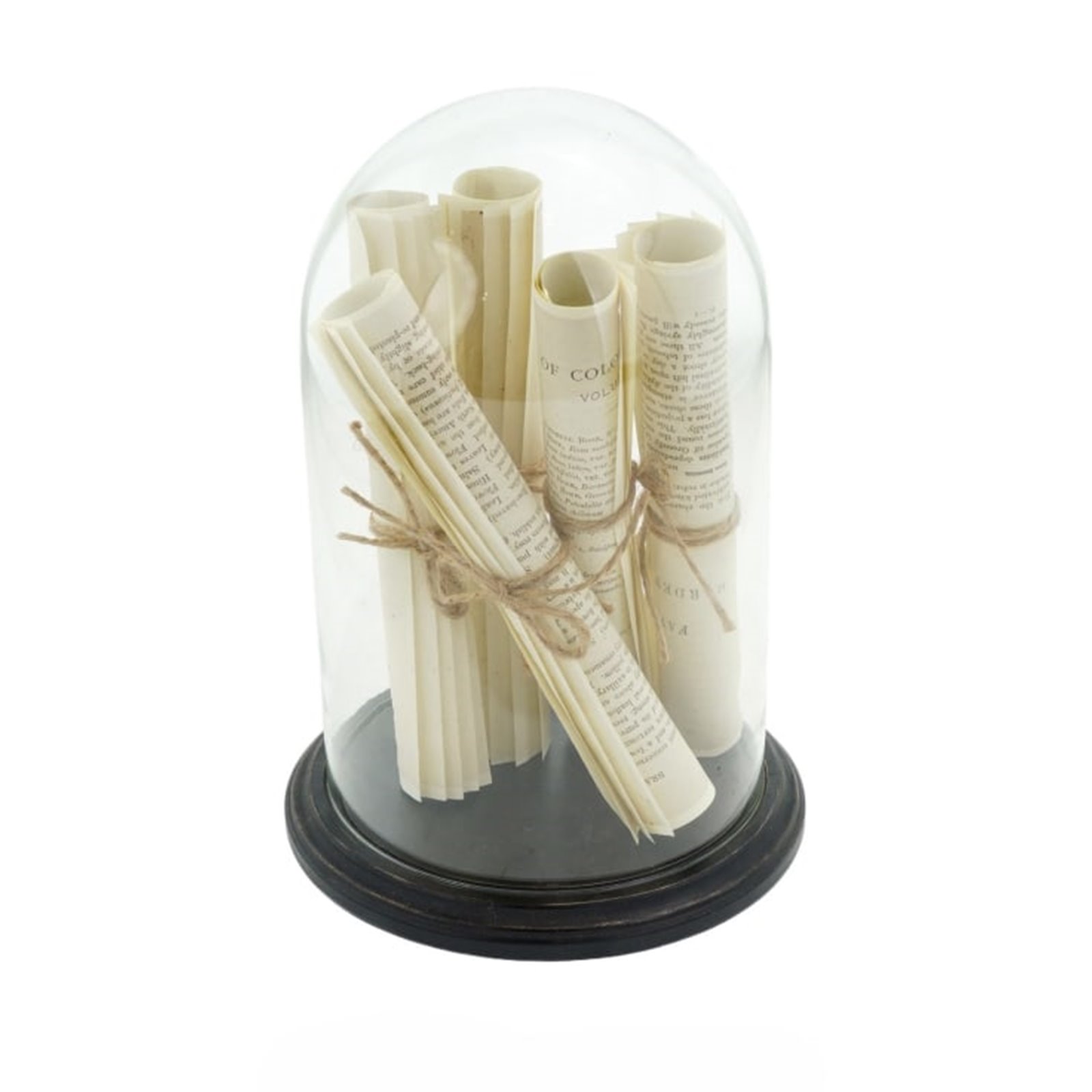 Decorative Glass Dome with Scrolls Image