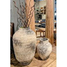 Decorative Terracotta Ringed Jar Large Image