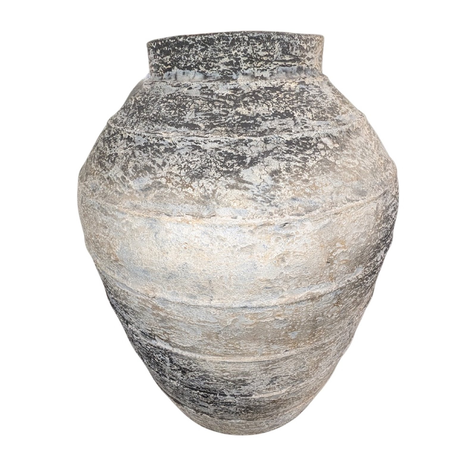 Decorative Terracotta Ringed Jar Large Image