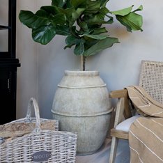 Decorative Terracotta Olive Oil Jar Large Image