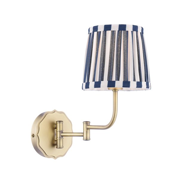 Denwick Wall Light with pleated shade