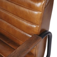 Dexter Leather and Iron Armchair Image