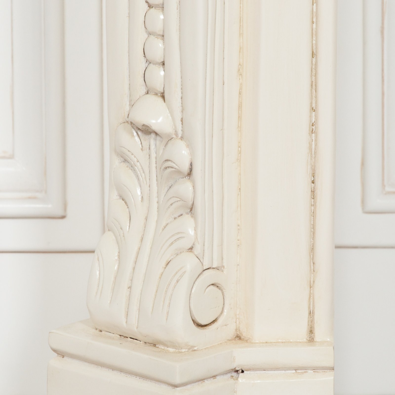Distressed Ivory Ornate Fire Surround Image